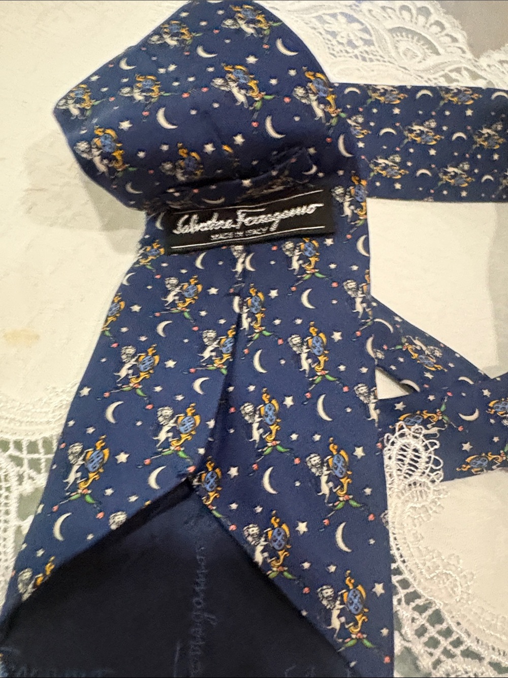 Salvatore Ferragamo tie Print Silk Tie ITALY